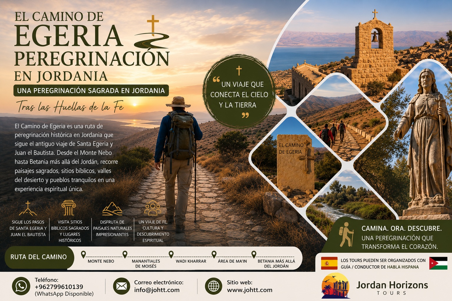  Camino de Egeria – Ruta de peregrinación siguiendo los pasos de Juan el Bautista en Jordania